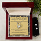 Forever Love Necklace and Cubic Zirconia Earring Set, Custom Message Card