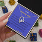 Forever Love Necklace, For Her, Custom Message Card