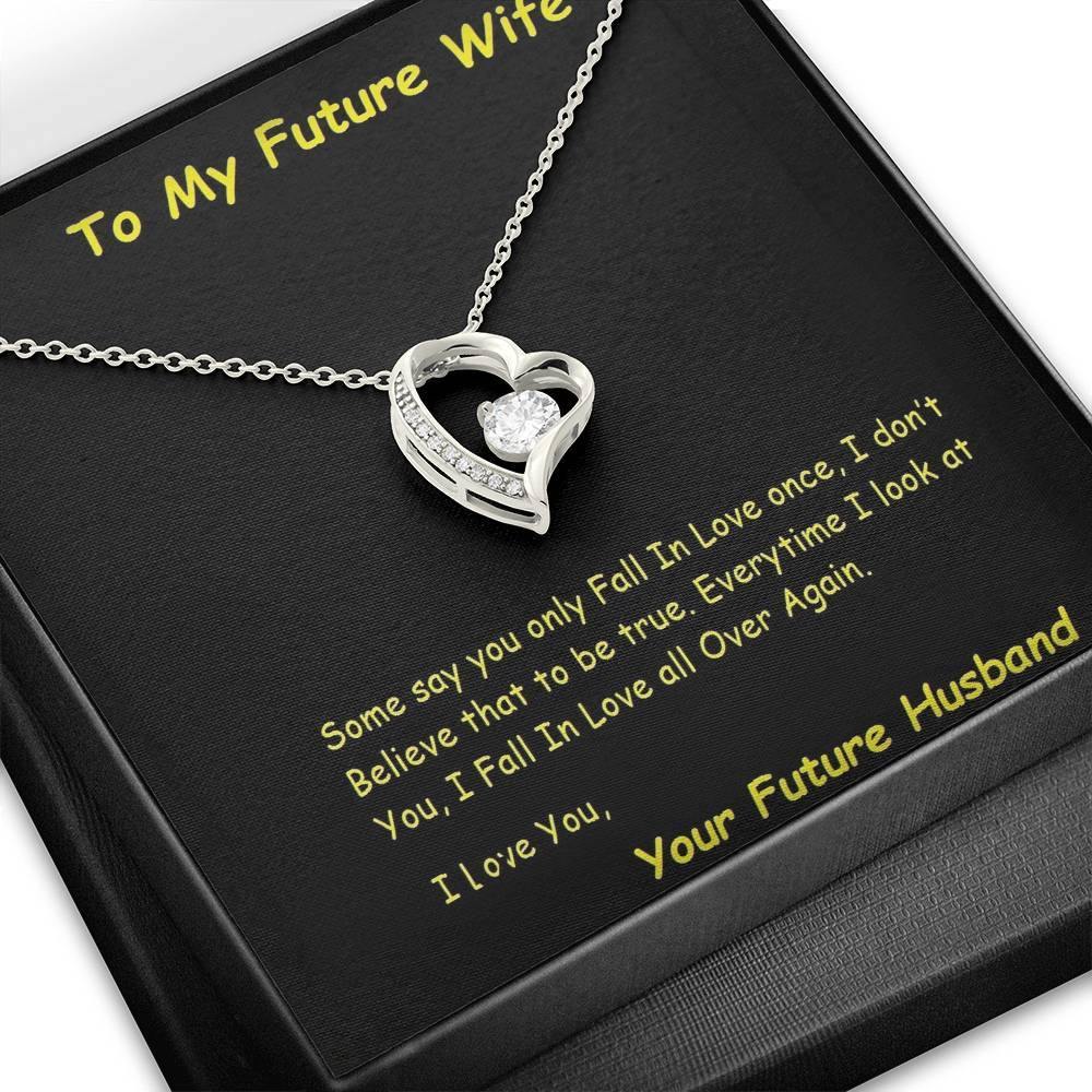 Future Wife Forever Love Necklace, Future Wife From Future Husband - Birthday | Christmas Gift | Message Card Jewelry - Gifts 4 Your Season
