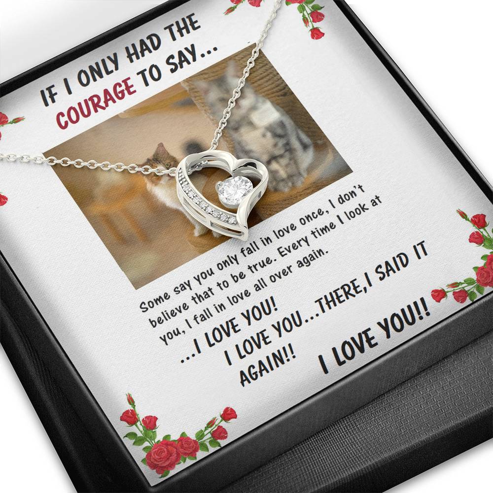 Forever Love Necklace | Girlfriend From Boyfriend | Wife From Husband | Birthday | Anniversary | Christmas Gift | Message Card Jewelry