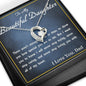 Forever Love Necklace, From Dad, Daughter Necklace, for Christmas, Birthday, Custom Message Card