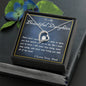 Forever Love Necklace, From Dad, Daughter Necklace, for Christmas, Birthday, Custom Message Card