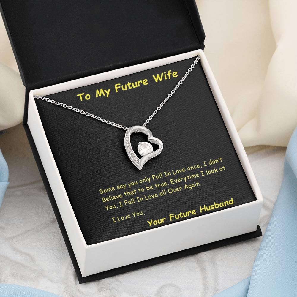 Future Wife Forever Love Necklace, Future Wife From Future Husband - Birthday | Christmas Gift | Message Card Jewelry - Gifts 4 Your Season