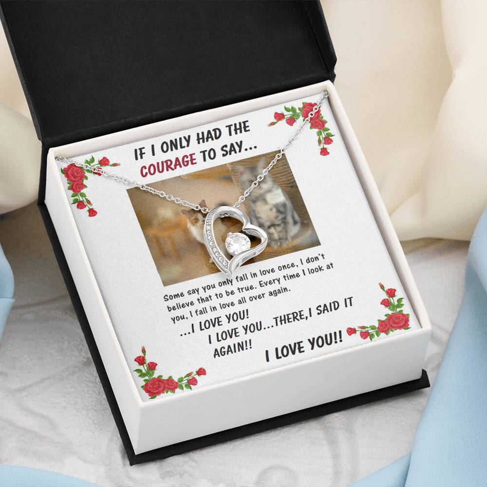 Forever Love Necklace | Girlfriend From Boyfriend | Wife From Husband | Birthday | Anniversary | Christmas Gift | Message Card Jewelry
