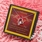 Forever Love Necklace, For Her, Valentine's Day, Mother, Wife, Girlfriend, Sister, with Custom Message Card
