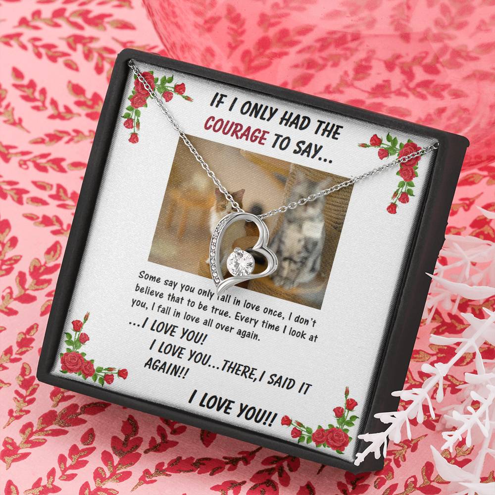 Forever Love Necklace | Girlfriend From Boyfriend | Wife From Husband | Birthday | Anniversary | Christmas Gift | Message Card Jewelry