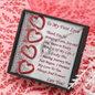 Forever Love Necklace, For Her, Valentine's Day, Mother, Wife, Girlfriend, with Custom Message Card