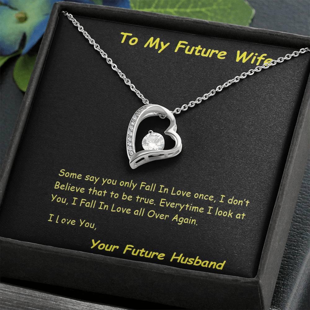 Future Wife Forever Love Necklace, Future Wife From Future Husband - Birthday | Christmas Gift | Message Card Jewelry - Gifts 4 Your Season