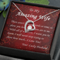Forever Love Necklace, For Her, Valentine's Day, Mother, Wife, Girlfriend, with Custom Message Card