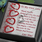 Forever Love Necklace, For Her, Valentine's Day, Mother, Wife, Girlfriend, with Custom Message Card