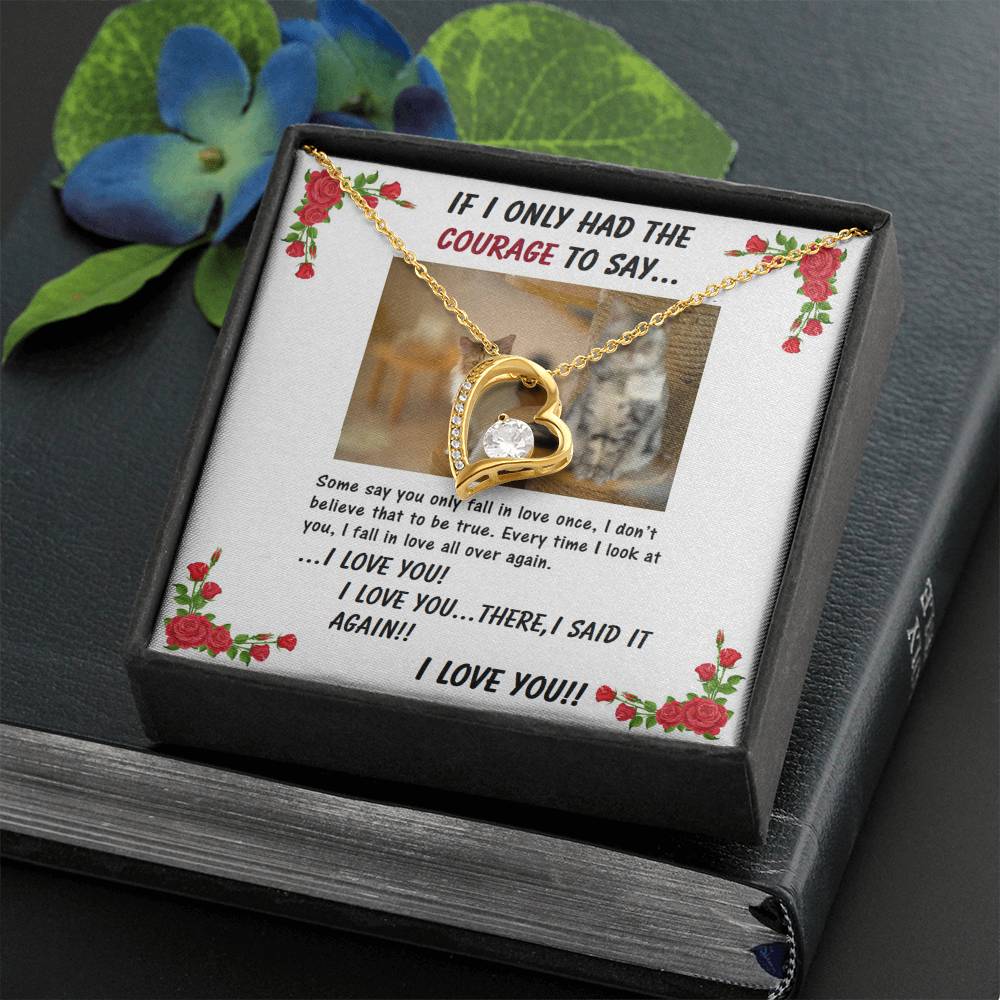Forever Love Necklace | Girlfriend From Boyfriend | Wife From Husband | Birthday | Anniversary | Christmas Gift | Message Card Jewelry
