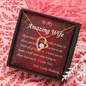 Forever Love Necklace, For Her, Valentine's Day, Mother, Wife, Girlfriend, with Custom Message Card