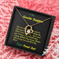 Forever Love Necklace For My Favorite Daughter, Gift For Daughter, Shineon Jewelry, Christmas Gift, Birthday Gift, Message Card Jewelry - Gifts 4 Your Season