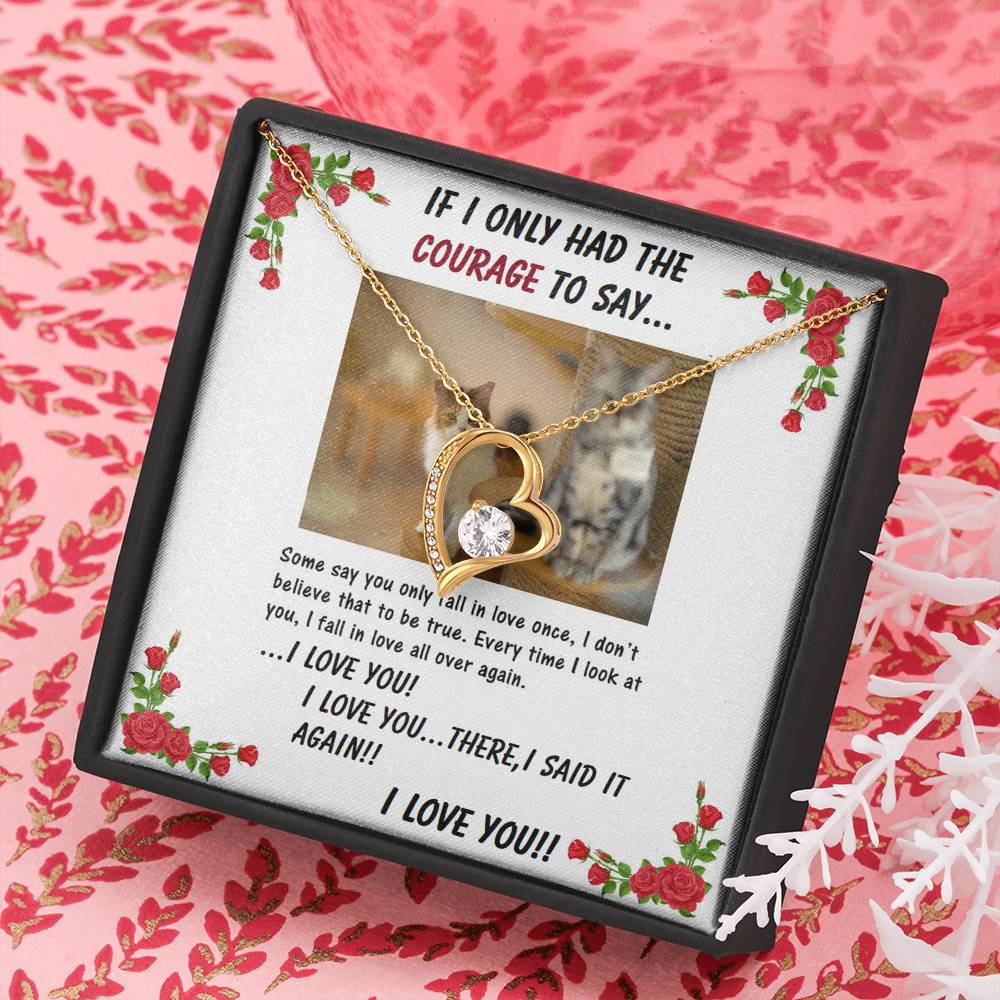 Forever Love Necklace | Girlfriend From Boyfriend | Wife From Husband | Birthday | Anniversary | Christmas Gift | Message Card Jewelry