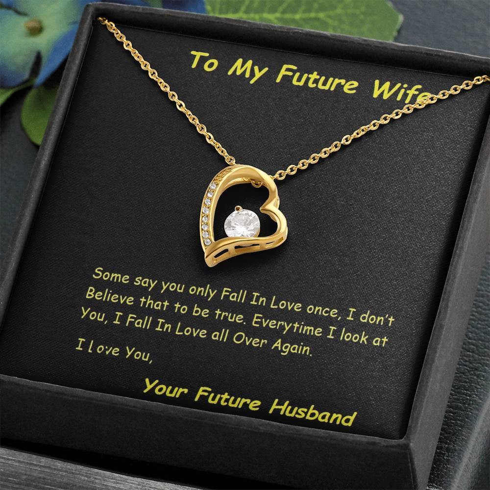 Future Wife Forever Love Necklace, Future Wife From Future Husband - Birthday | Christmas Gift | Message Card Jewelry - Gifts 4 Your Season