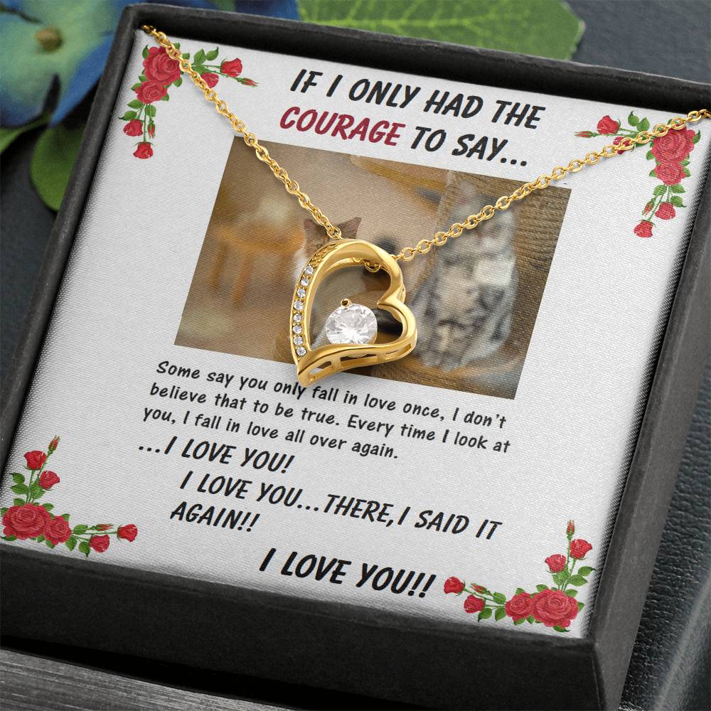 Forever Love Necklace | Girlfriend From Boyfriend | Wife From Husband | Birthday | Anniversary | Christmas Gift | Message Card Jewelry
