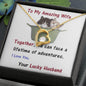 Wife Forever Love Necklace, Wife From Husband | Birthday Gift | Cat Lover Gift | Anniversary Gift | Christmas Gift | Message Card Jewelry - Gifts 4 Your Season