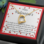 Forever Love Necklace, For Her, Valentine's Day, Mother, Wife, Girlfriend, with Custom Message Card