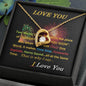 Gift For Daughter From Dad, Moon and Back Necklace, .925 Sterling Silver with 18k Gold Heart, Father Daughter Jewelry, Gifts For Daughter - Gifts 4 Your Season