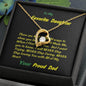 Forever Love Necklace For My Favorite Daughter, Gift For Daughter, Shineon Jewelry, Christmas Gift, Birthday Gift, Message Card Jewelry - Gifts 4 Your Season