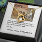 Sorry Forever Love Necklace, Apology Message Card Jewelry for Her, Cat Lover Gift, Christmas Gift, Gift Idea, Gift for Her - Gifts 4 Your Season