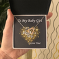 Two Hearts Necklace, For Her, Valentine's Day, Mother, Wife, Girlfriend, with Custom Message Card
