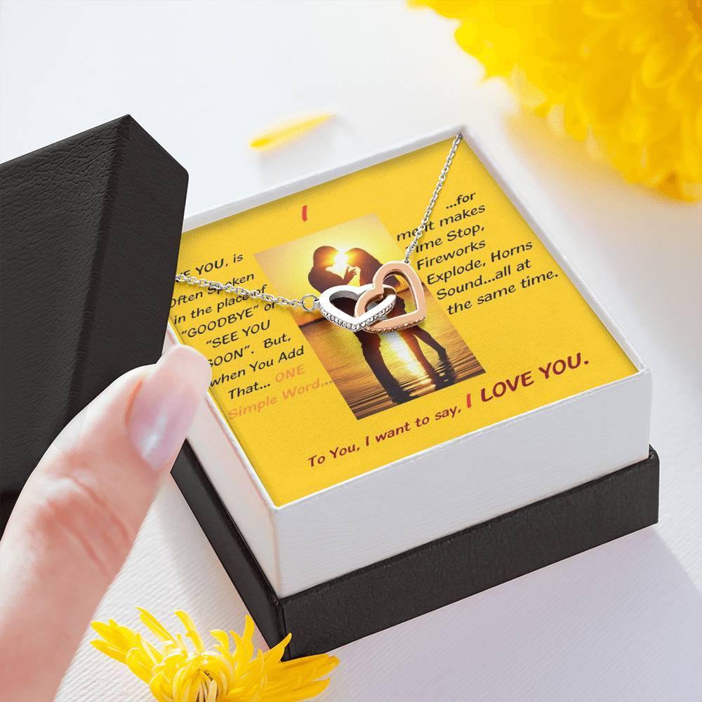 I...Love You Necklace, Wife From Husband - Birthday | Anniversary | Christmas Gift | Message Card Jewelry - Gifts 4 Your Season
