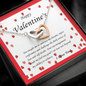 Two Hearts Necklace, For Her, Valentine's Day, Mother, Wife, Girlfriend, with Custom Message Card