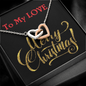 Two Hearts Necklace, For Her, Friend, for Christmas, Anniversary, Birthday, Valentine's Day, Mother's Day, with Custom Message Card