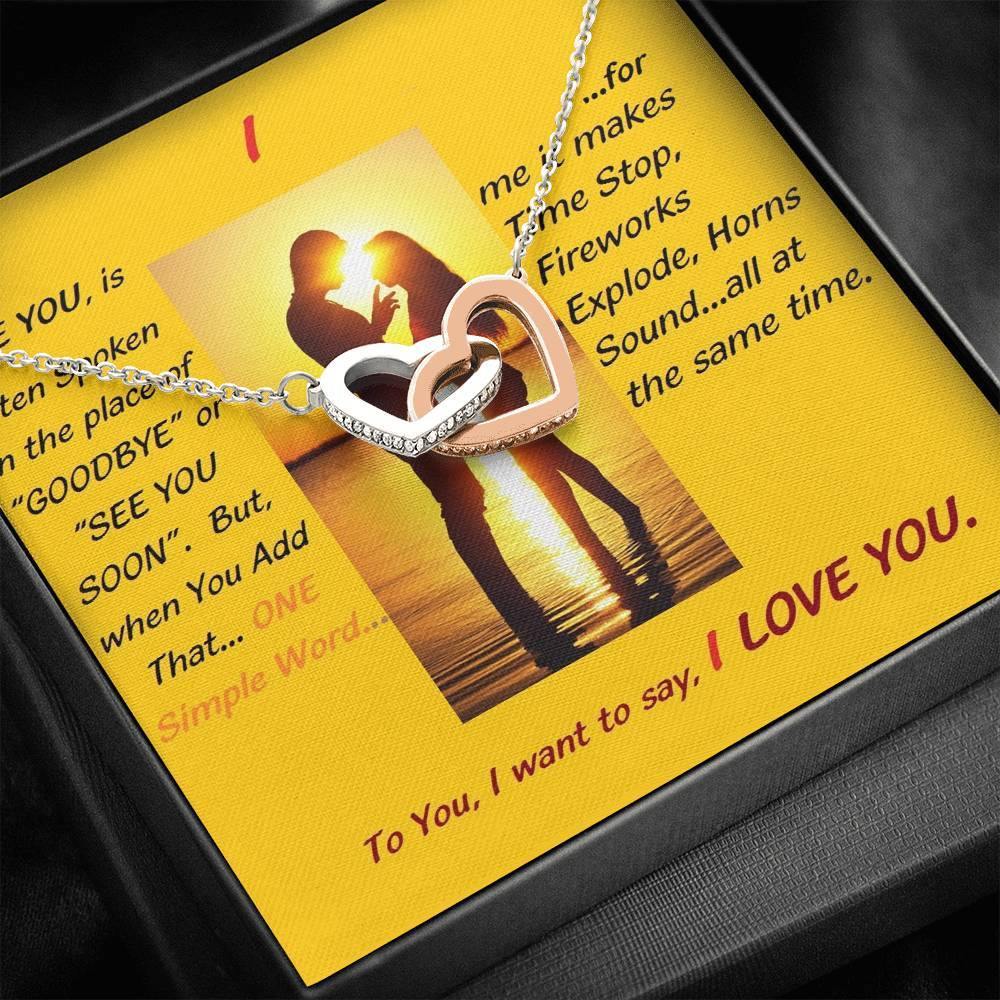 I...Love You Necklace, Wife From Husband - Birthday | Anniversary | Christmas Gift | Message Card Jewelry - Gifts 4 Your Season