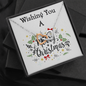 Two Hearts Necklace, For Her, Friend, for Christmas, Anniversary, Birthday, Valentine's Day, Mother's Day, with Custom Message Card
