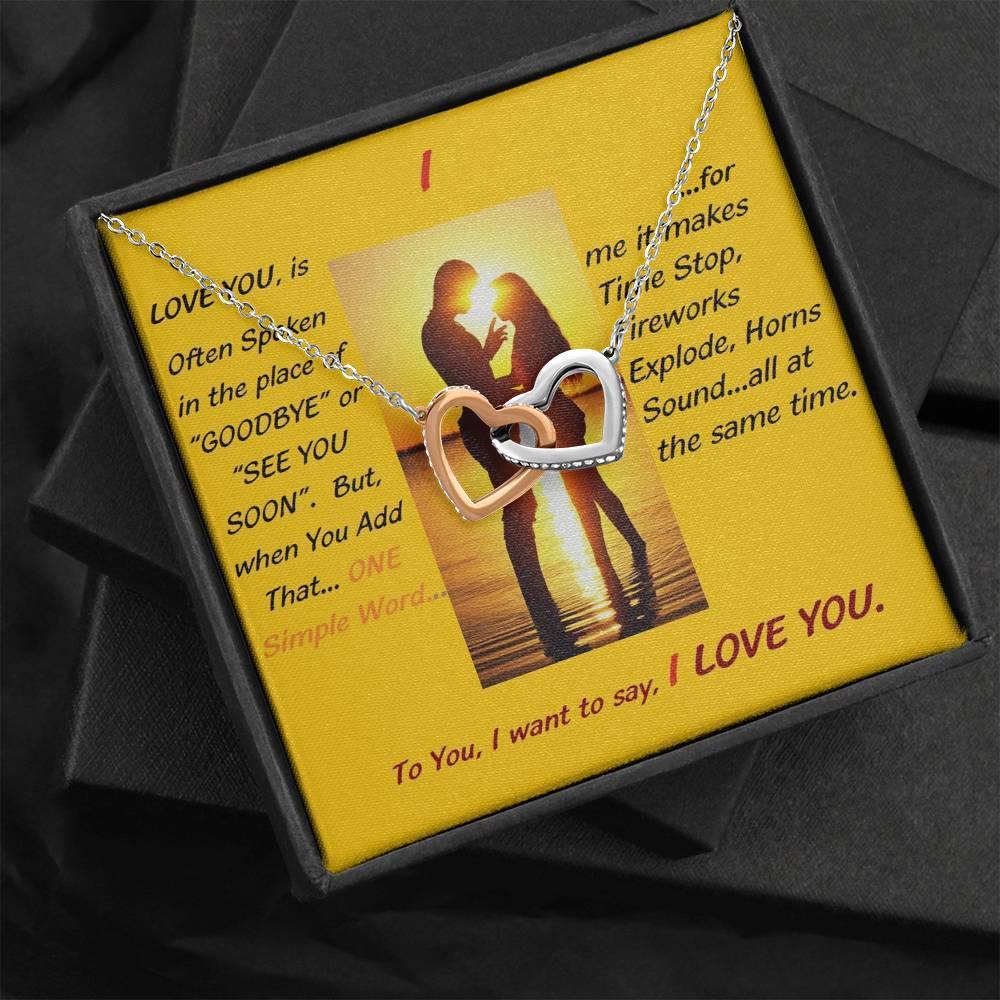 I...Love You Necklace, Wife From Husband - Birthday | Anniversary | Christmas Gift | Message Card Jewelry - Gifts 4 Your Season