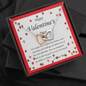 Two Hearts Necklace, For Her, Valentine's Day, Mother, Wife, Girlfriend, with Custom Message Card