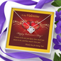 Love Knot Necklace, For Her, Valentine's Day, Mother, Wife, Girlfriend, Sister, with Custom Message Card