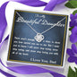 Love Knot Necklace, From Dad, Custom Message Card