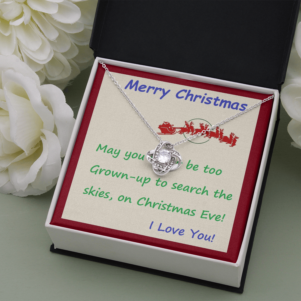 Love Knot Necklace, For Her, Friend, Sister, for Christmas, Anniversary, Birthday, Valentine's Day, Mother's Day, with Custom Message Card