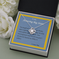 Love Knot Necklace, For Her, Valentine's Day, Sister, Mother, Wife, Girlfriend, with Custom Message Card