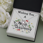 Love Knot Necklace, Custom Message Card