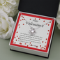 Love Knot Necklace, For Her, Valentine's Day, Mother, Wife, Girlfriend, with Custom Message Card