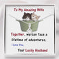 Wife ALLURING BEAUTY Necklace, Wife From Husband | Birthday Gift | Anniversary Gift | Cat Lover Gift | Christmas Gift | Message Card Jewelry - Gifts 4 Your Season