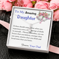 ALLURING Necklace, For Her, Custom Message Card