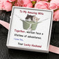 Wife ALLURING BEAUTY Necklace, Wife From Husband | Birthday Gift | Anniversary Gift | Cat Lover Gift | Christmas Gift | Message Card Jewelry - Gifts 4 Your Season