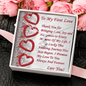 ALLURING Necklace, For Her, Valentine's Day, Mother, Wife, Girlfriend, with Custom Message Card
