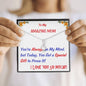 ALLURING BEAUTY Necklace | To My Mom Gift | Mom Christmas Jewelry | Love Her Keepsake | Mom Necklace | Mom Message Card | Meaningful Cards | Best Mom Ever - Gifts 4 Your Season