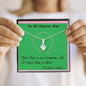 If I Can't Say To You, ALLURING BEAUTY Necklace, Gift for Friend, Gift for Her, Wife From Husband - Birthday | Anniversary | Christmas Gift | Message Card Jewelry - Gifts 4 Your Season