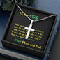 Steel Cross Necklace, Birthday Gift For Son, To My Son Cross, Present From Mom And Dad For Son Birthday Gift Ideas - Gifts 4 Your Season