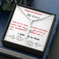 Stainless Steel Cross Necklace, Birthday Gift, Custom Message Card, For Husband
