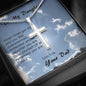Dad's Love Stainless Steel Cross Necklace , Gift from Dad, Dad Daughter Gift, Gift to Daughter - Gifts 4 Your Season