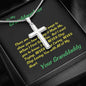 Stainless Steel Cross Necklace, Gift To My Granddaughter, Gift For Christmas, Granddaughter Birthday, Gift From Grandpa/Grandma To Granddaughter, Graduation Gift - Gifts 4 Your Season