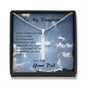 Dad's Love Stainless Steel Cross Necklace , Gift from Dad, Dad Daughter Gift, Gift to Daughter - Gifts 4 Your Season
